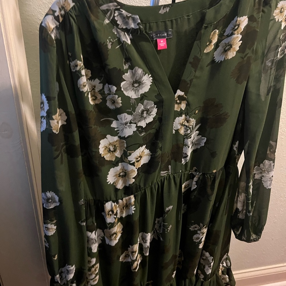 Green floral Vince Camuto Dress